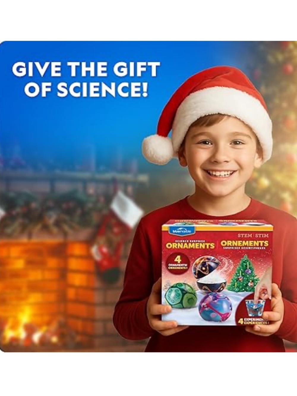 Bluemarble Science Experiment Christmas Ornament Gift - All Materials Included - Picture 2 of 5